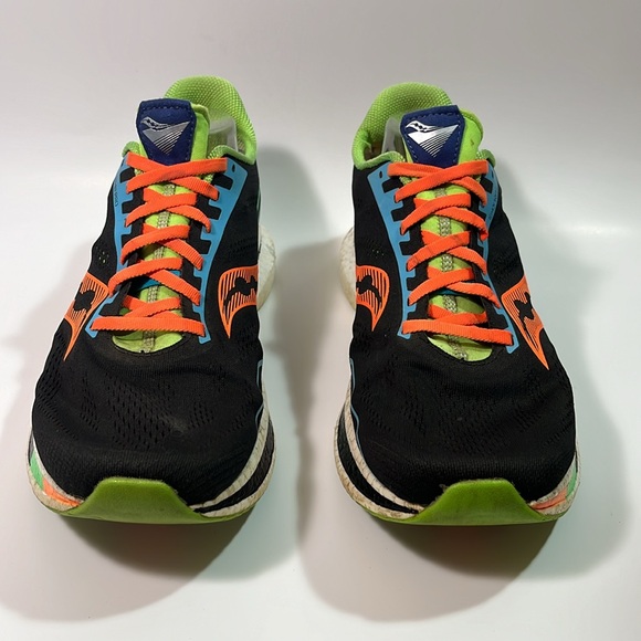 Saucony Endorphin Pro Running Shoes Black Orange Green Blue Sneakers Size 13 - Picture 5 of 12
